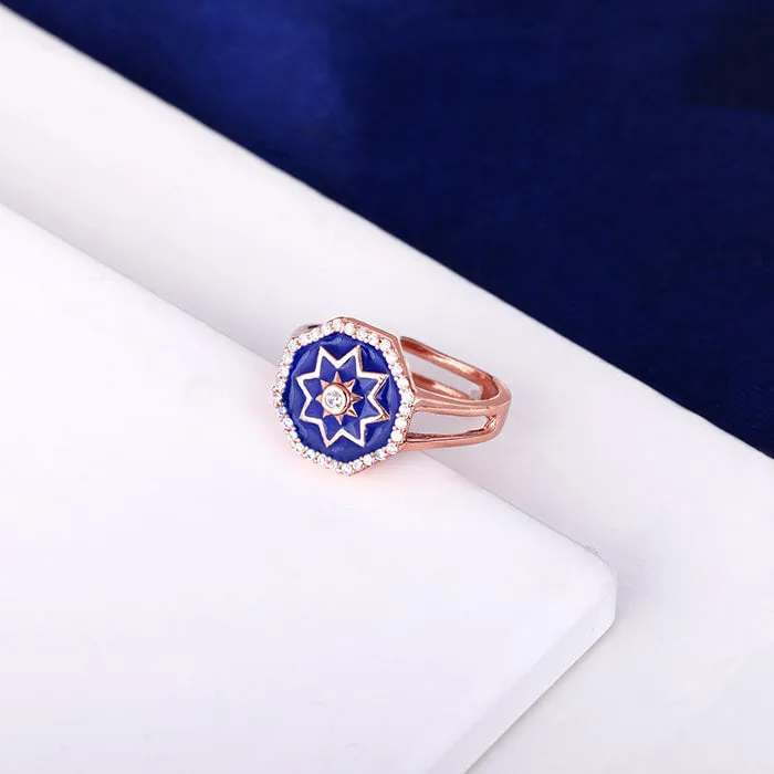 Rose Gold Taj Mosaic Ring Giva