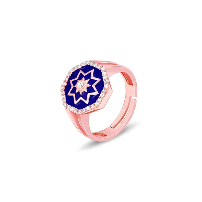 Rose Gold Taj Mosaic Ring Giva
