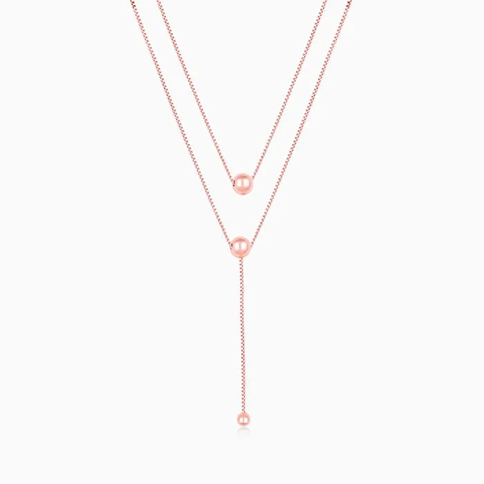 Rose Gold Terrific Trio Necklace Giva