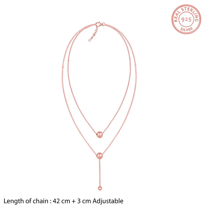 Rose Gold Terrific Trio Necklace Giva