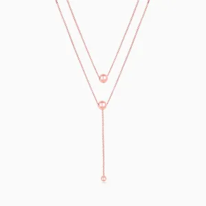 Rose Gold Terrific Trio Necklace Giva