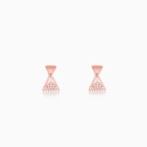 Rose Gold Triangular Elegance Earrings Giva