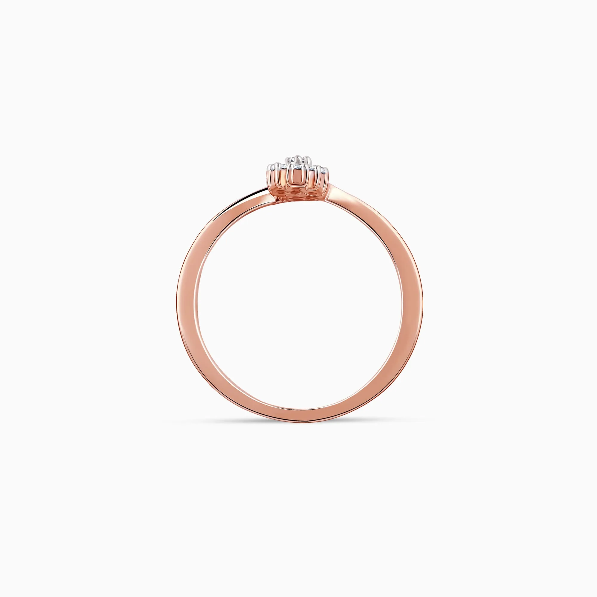 Rose Gold Twain Bouquet Diamond Ring Giva