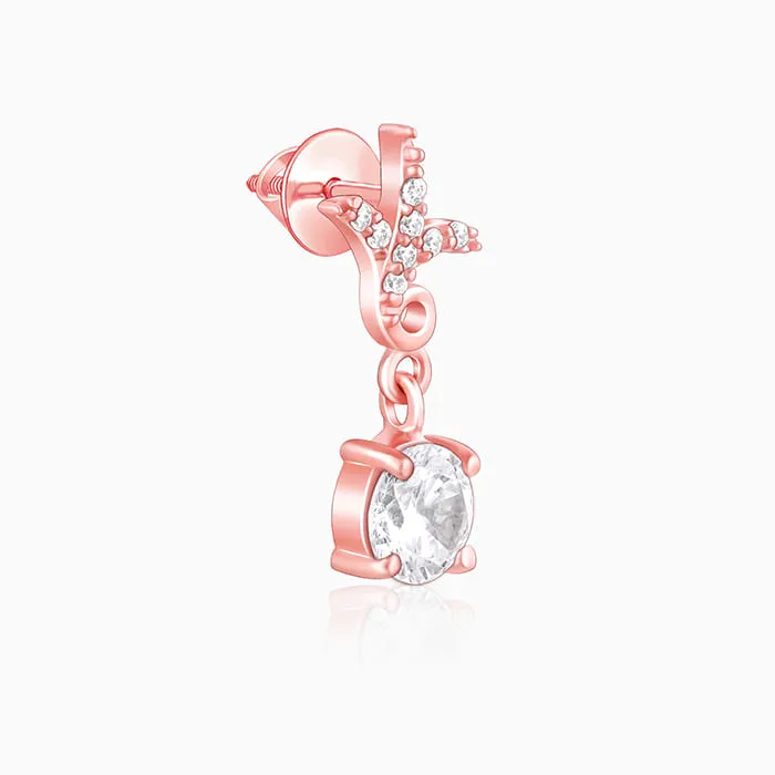 Rose Gold Twigs of Twinkle Earrings Giva
