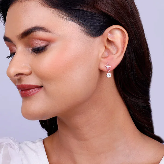 Rose Gold Twigs of Twinkle Earrings Giva