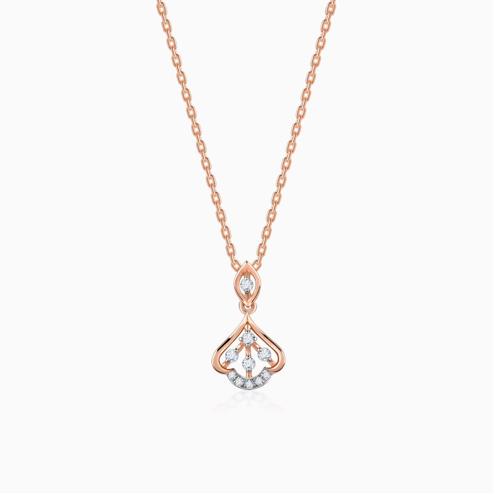 Rose Gold Visionary Shine Diamond Pendant Giva