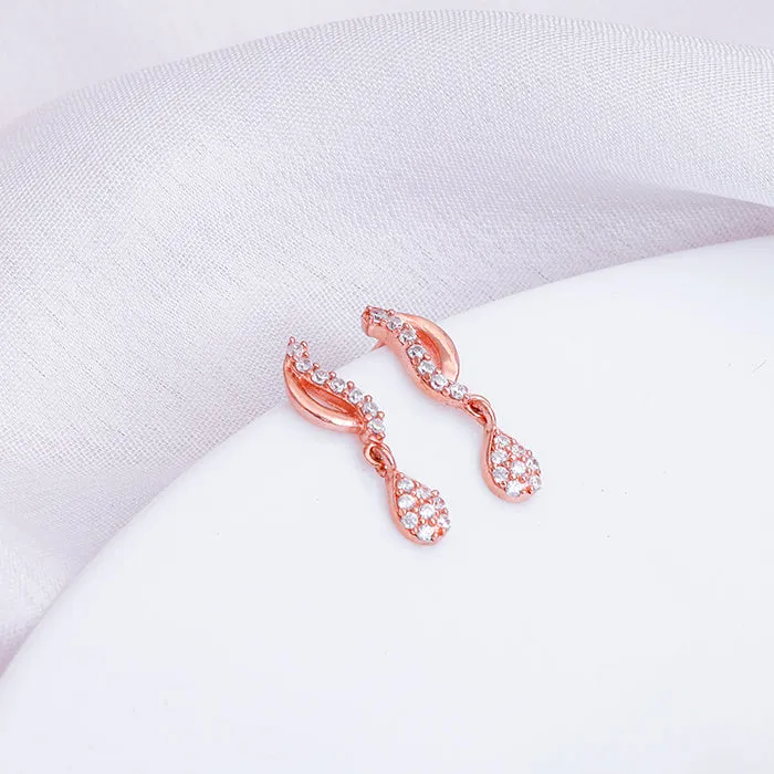 Rose Gold Wavecrest Earrings Giva