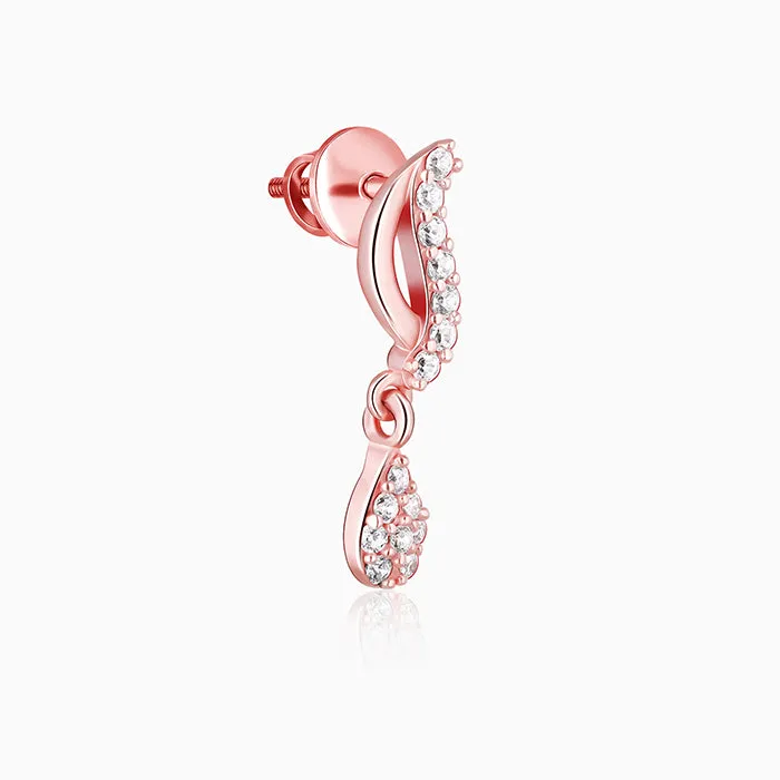 Rose Gold Wavecrest Earrings Giva