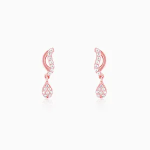 Rose Gold Wavecrest Earrings Giva