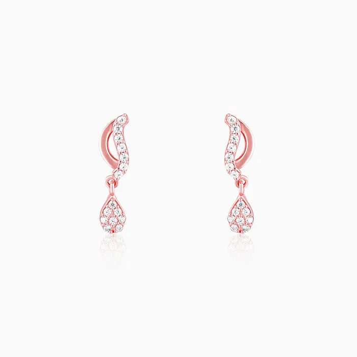 Rose Gold Wavecrest Earrings Giva