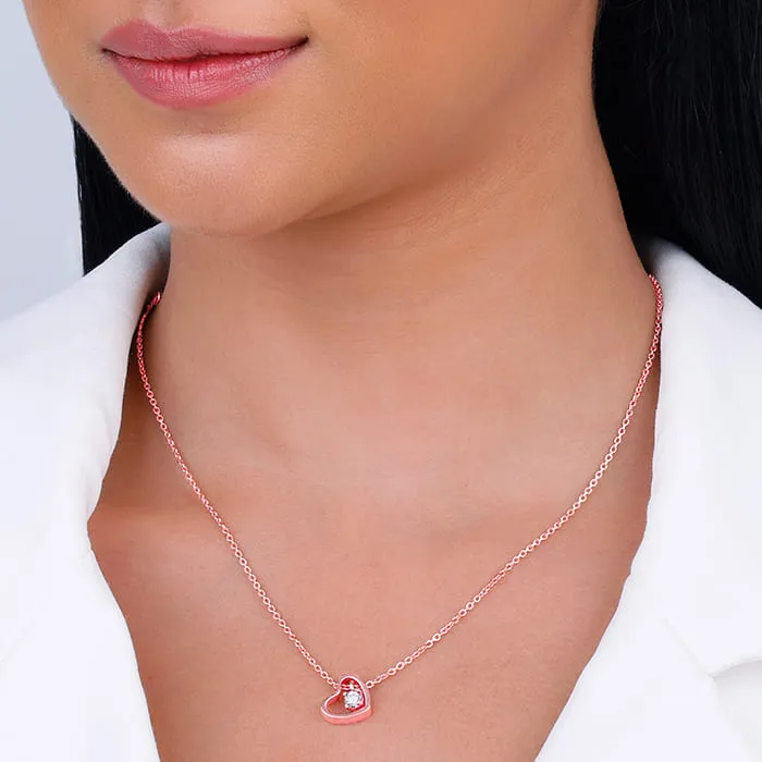 Rose Gold Whole Heart Necklace Giva