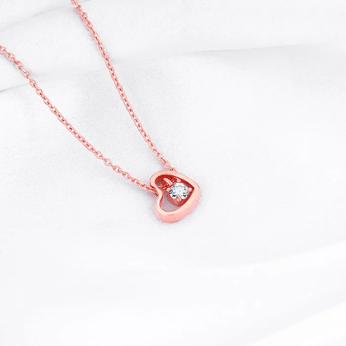 Rose Gold Whole Heart Necklace Giva