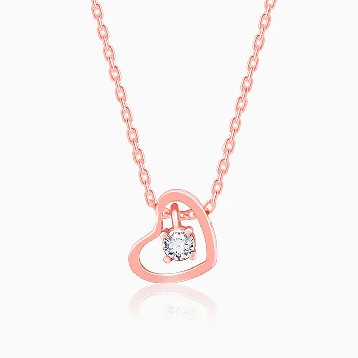 Rose Gold Whole Heart Necklace Giva