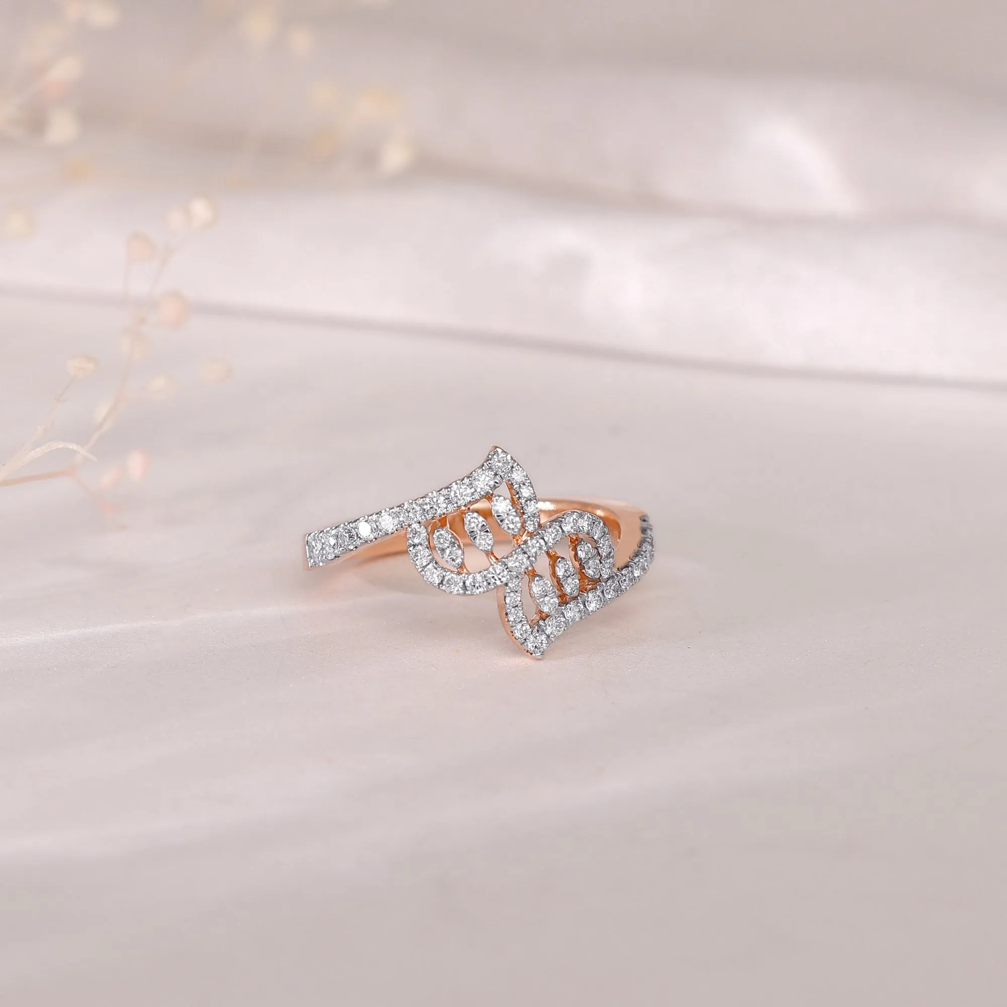 Rose Gold Zephyr Diamond Ring Giva