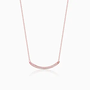 Rose Gold Zircon Arc Necklace Giva
