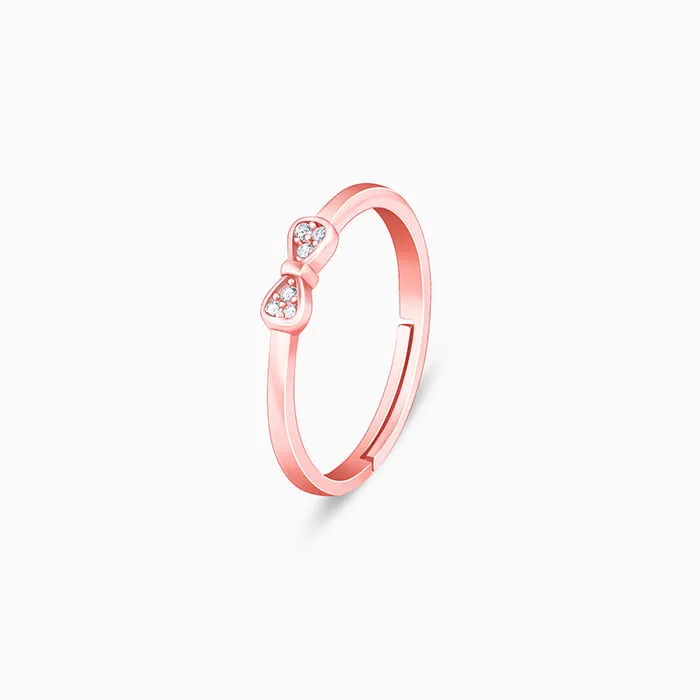 Rose Gold Zircon Bow Beauty Ring Giva