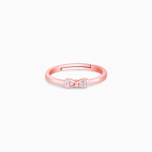Rose Gold Zircon Bow Beauty Ring Giva
