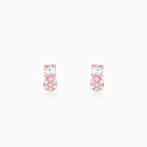 Rose Gold Zirconia Elegance Earrings Giva