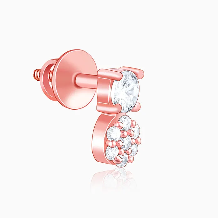 Rose Gold Zirconia Elegance Earrings Giva