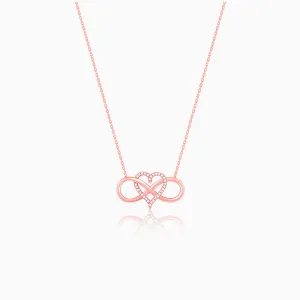Rosegold Infinity Heart Necklace Giva