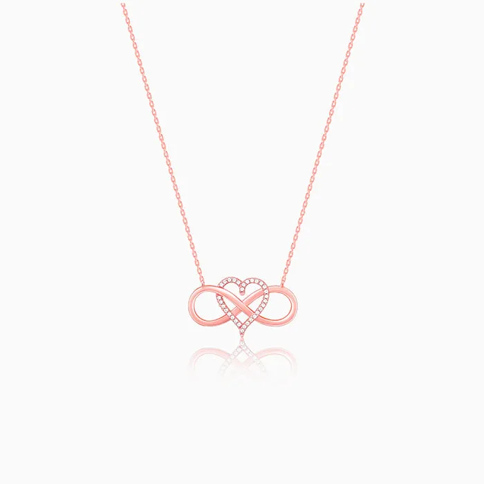 Rosegold Infinity Heart Necklace Giva