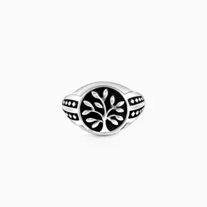 Silver Adam's Tree Ring For Him Giva