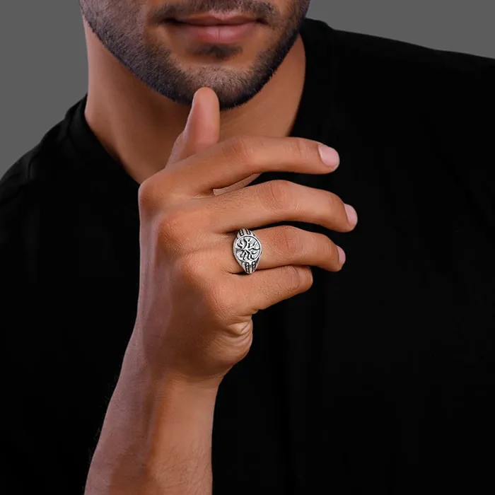 Silver Adam's Tree Ring For Him Giva