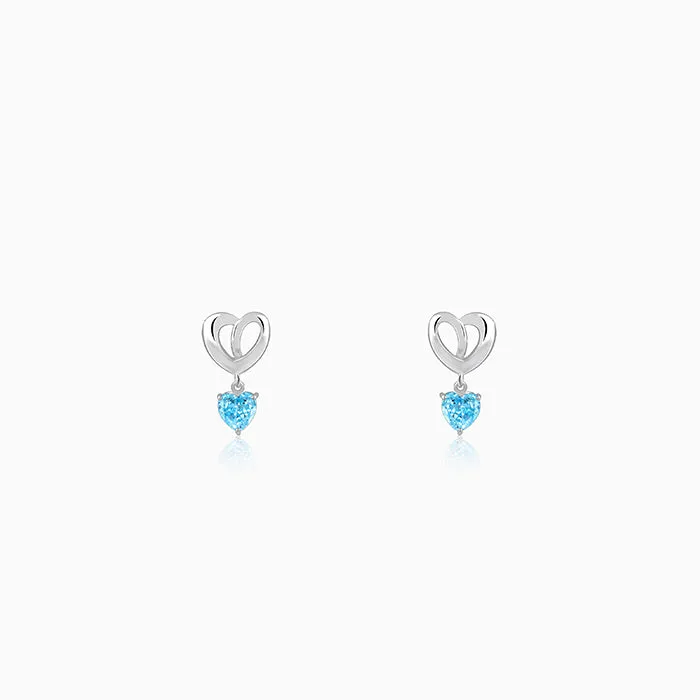 Silver Adore Love Earrings Giva
