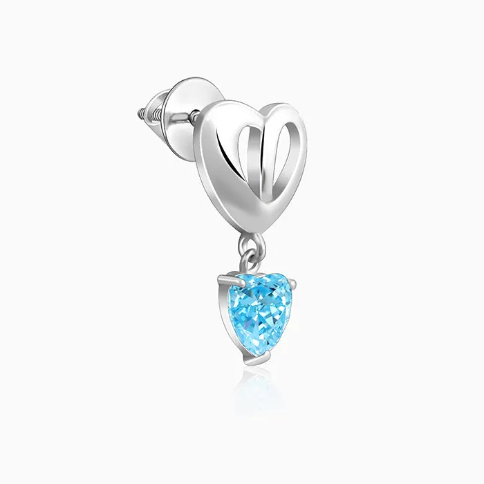 Silver Adore Love Earrings Giva