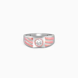 Silver & Rose Gold Timeless Ring For Him Giva