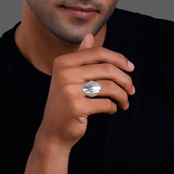 Silver Avant-Garde Ring For Him Giva