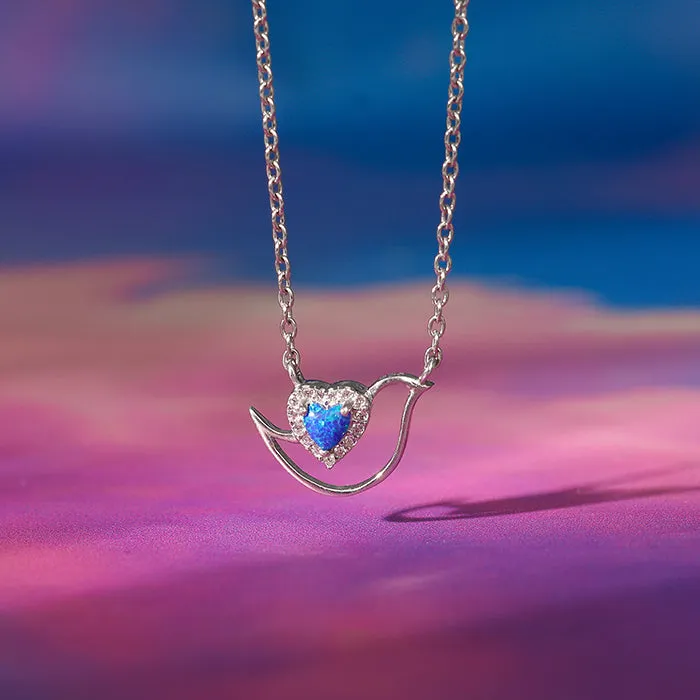 Silver Azure Reverie Necklace Giva