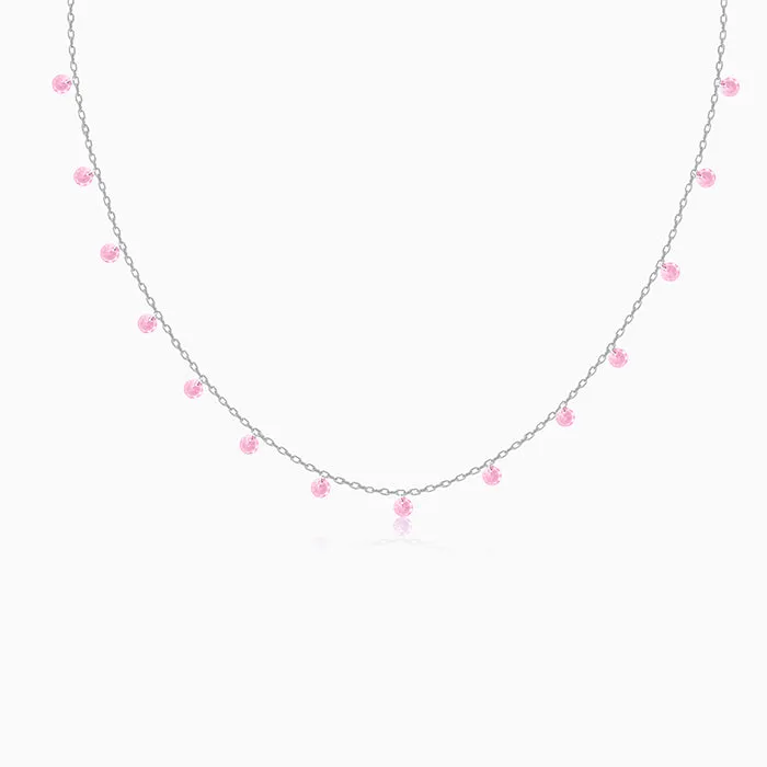 Silver Baby Pink Fantasy Necklace Giva