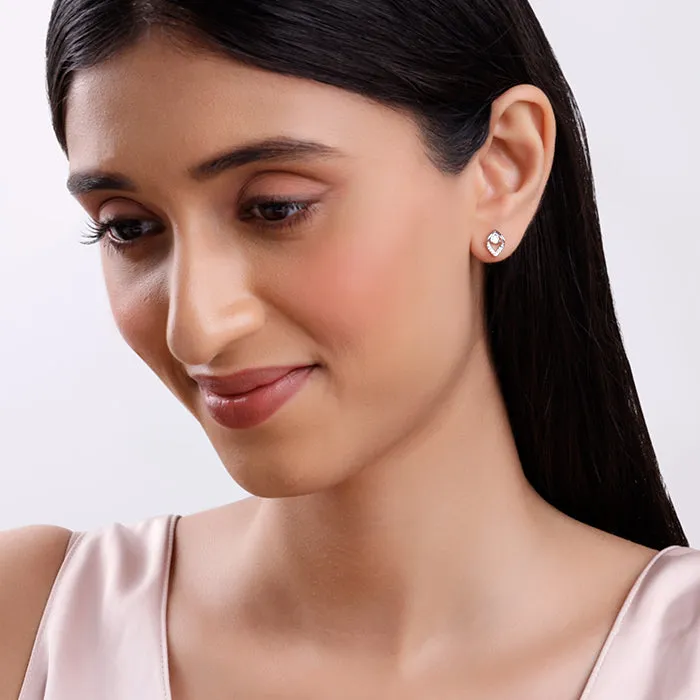 Silver Bling Queen Earrings Giva