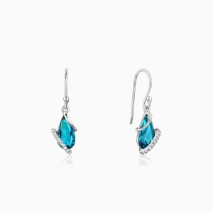 Silver Blue Night Earrings Giva