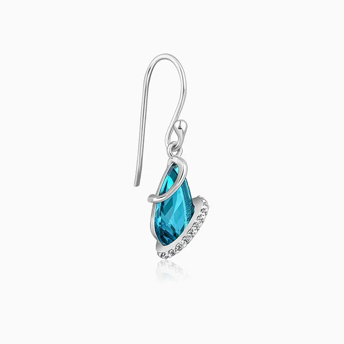 Silver Blue Night Earrings Giva