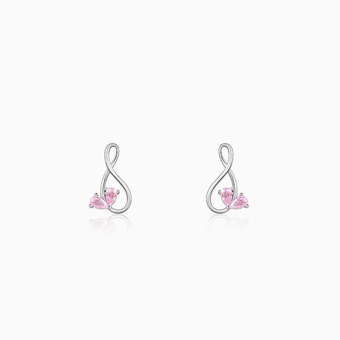Silver Blush of Infinity Earrings Giva