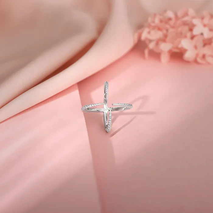 Silver Celestial Cocktail Ring Giva