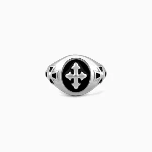 Silver Celtic Cross Ring For Him Giva