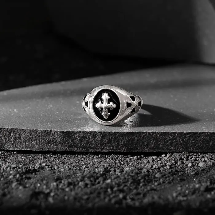 Silver Celtic Cross Ring For Him Giva