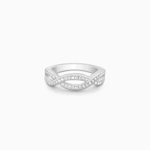 Silver Celtic Zirconia Ring Giva