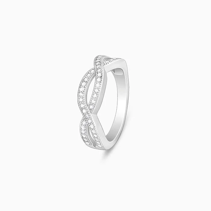 Silver Celtic Zirconia Ring Giva