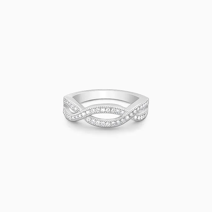 Silver Celtic Zirconia Ring Giva