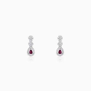 Silver Cherry Prunus Earrings Giva