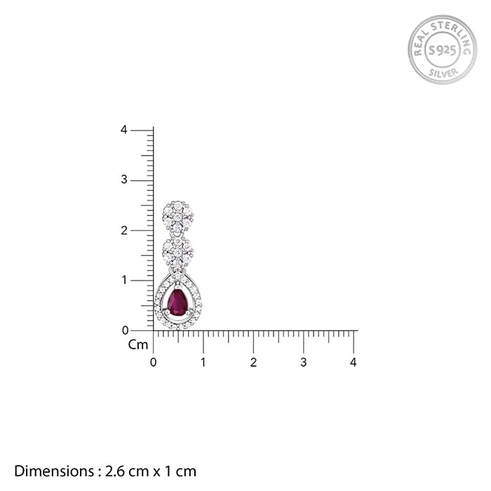 Silver Cherry Prunus Earrings Giva