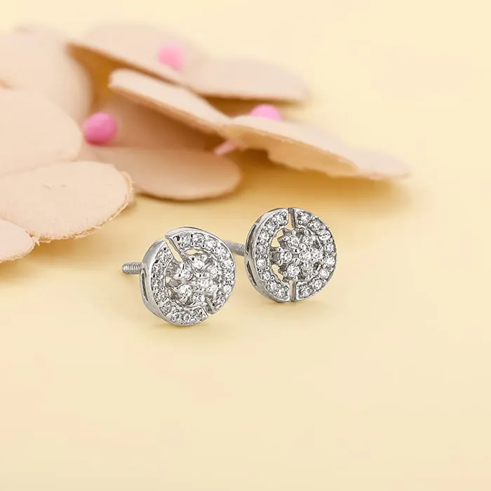 Silver Circular Earrings Giva