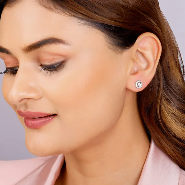 Silver Circular Earrings Giva