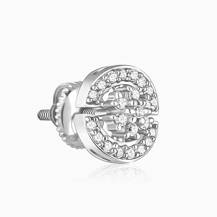 Silver Circular Earrings Giva