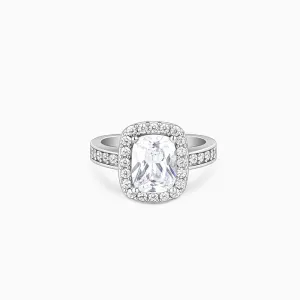 Silver Classic Solitaire Ring Giva
