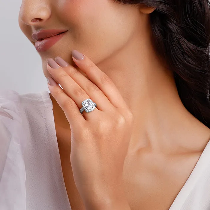 Silver Classic Solitaire Ring Giva